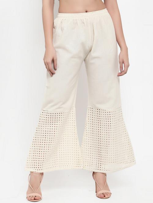 schiffli hem off-white sharara - 17195705 - Very Small Image - 1