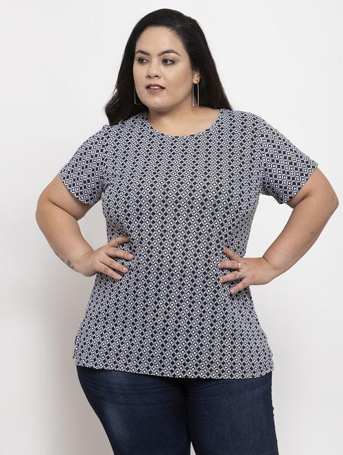 round neck plus tee - 17195813 - Very Small Image - 1