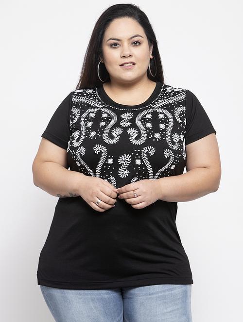 round neck plus tee - 17195820 - Very Small Image - 1