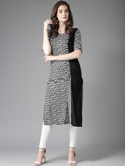 ikat print straight kurta - 17196228 - Very Small Image - 1
