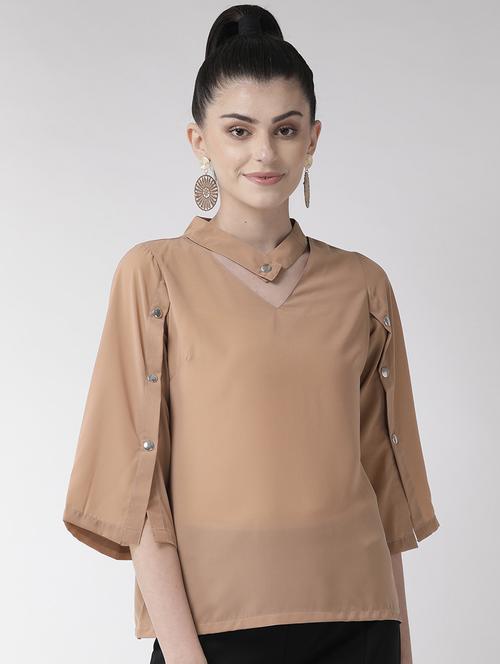 orange polyester regular top - 17197008 - Very Small Image - 1