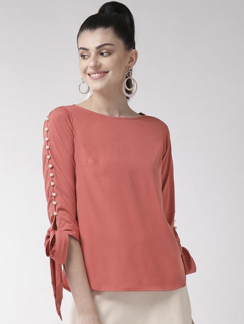 pink polyester regular top - 17197013 - Very Small Image - 1
