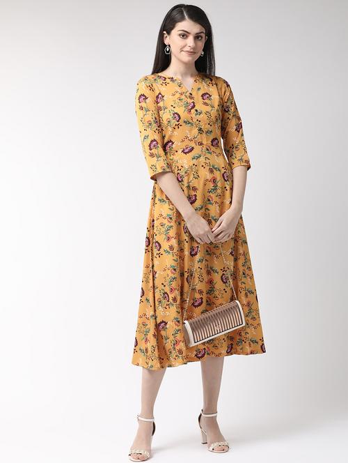 floral a-line dress - 17197453 - Very Small Image - 1