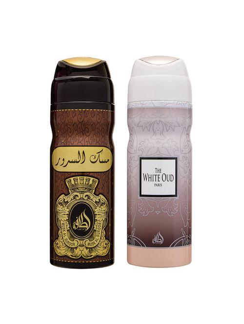 lattafa musk al suroor + white oud 200ml deodorant - 17197771 - Very Small Image - 1