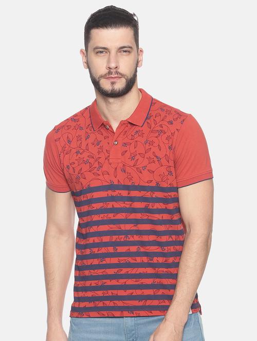 red striped polo t-shirt - 17199139 - Very Small Image - 1