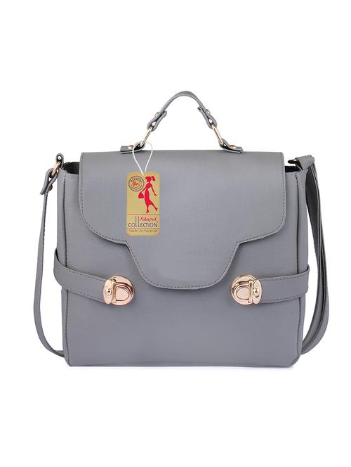 grey leatherette (pu) sling bag - 17199648 - Very Small Image - 1