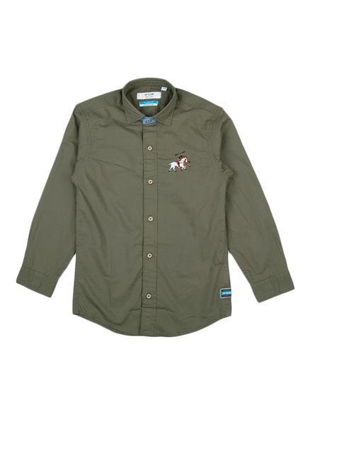 green cotton shirt - 17199839 - Very Small Image - 1