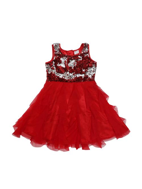 red net frock - 17200056 - Very Small Image - 1