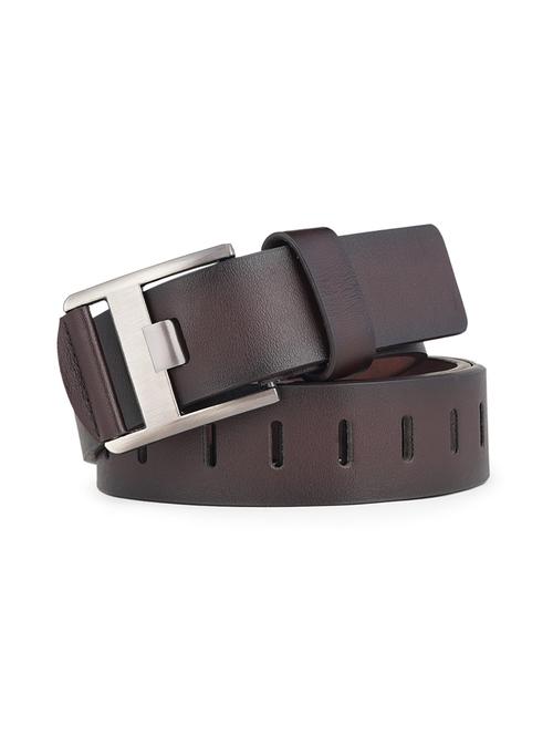 brown leatherette belt - 17201216 - Very Small Image - 1