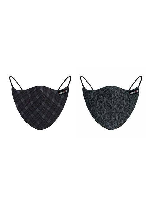multi colored cotton anti-pollution women mask (pack of 2) - 17201835 - Very Small Image - 1