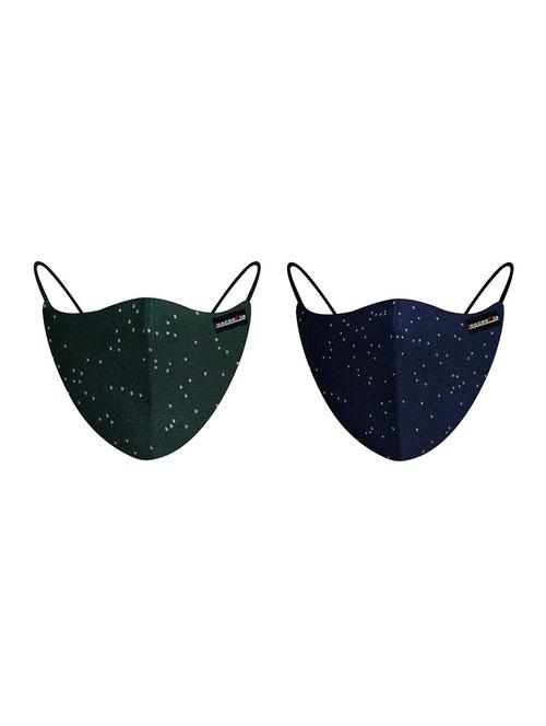 multi colored cotton anti-pollution women mask (pack of 2) - 17201898 - Very Small Image - 1