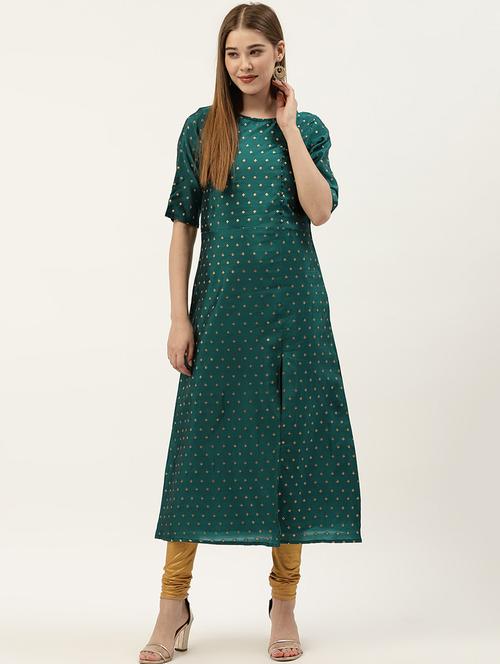 zardozi a-line kurta - 17202516 - Very Small Image - 1