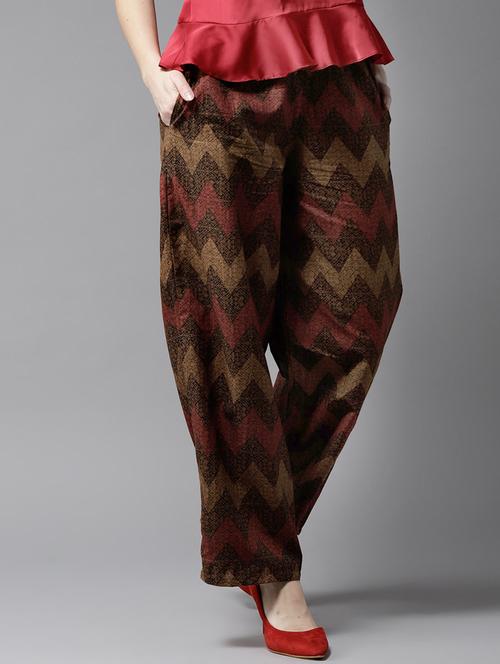 chevron straight palazzo - 17202605 - Very Small Image - 1