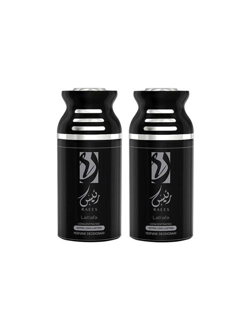 lattafa raees perfumed body spray, 250ml pack 0f 2 - 17202729 - Very Small Image - 1