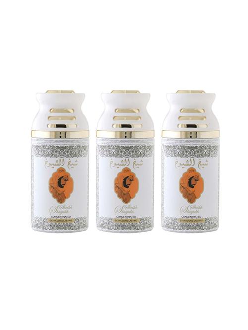 lattafa sheikh al shuyukh khusoosi perfumed body spray, 250ml pack 0f 3 - 17202749 - Very Small Image - 1