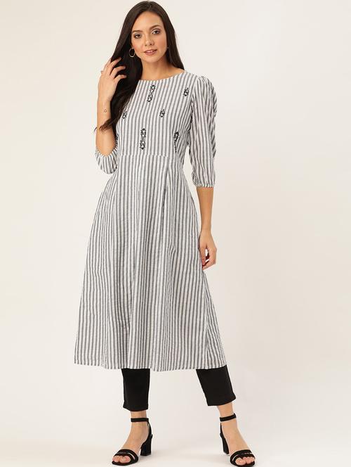 striped kurta pant set - 17203514 - Very Small Image - 1