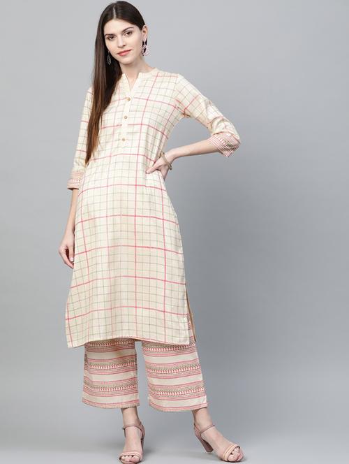women's straight kurta - 17203750 - Very Small Image - 1