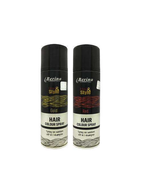berina hair color spray gold + red,150ml pack of 2 - 17203919 - Very Small Image - 1
