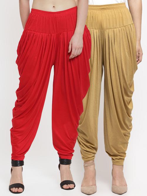 multi colored set of 2 combos salwar - 17204463 - Very Small Image - 1