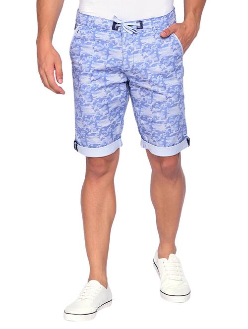 light blue printed bermuda short - 17204570 - Very Small Image - 1