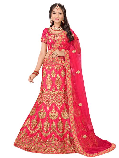 embroidered panelled lehenga - 17205967 - Very Small Image - 1