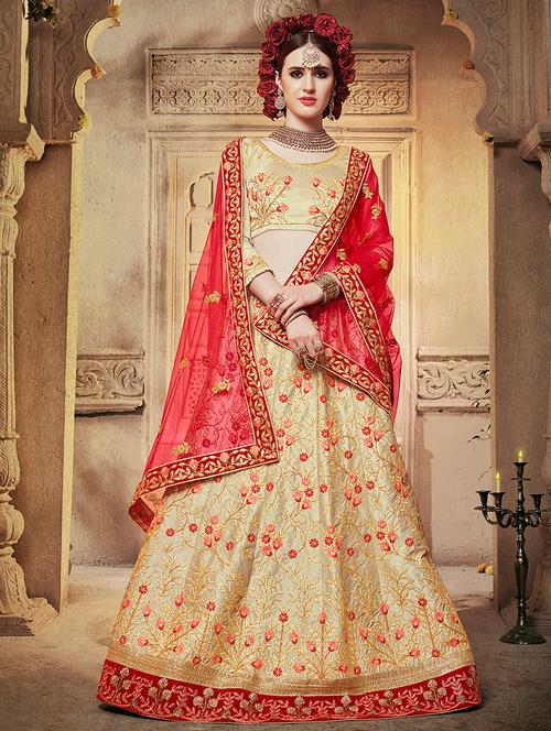 embroidered panelled lehenga - 17206021 - Very Small Image - 1