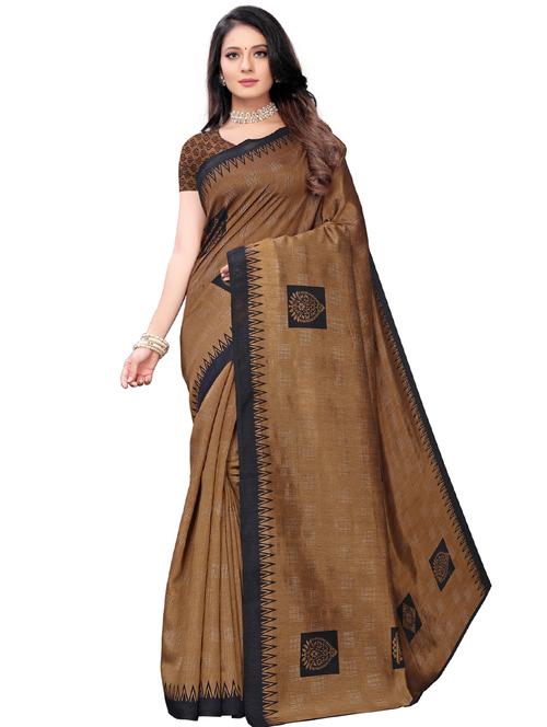printed bhagalpuri saree with blouse - 17206239 - Very Small Image - 1