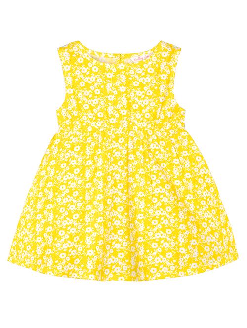 yellow cotton frock - 17206340 - Very Small Image - 1