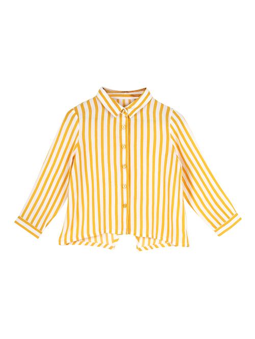 yellow rayon regular tops & tee - 17206482 - Very Small Image - 1