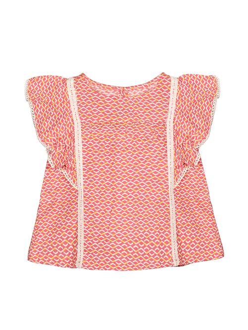 pink rayon regular tops & tee - 17206483 - Very Small Image - 1
