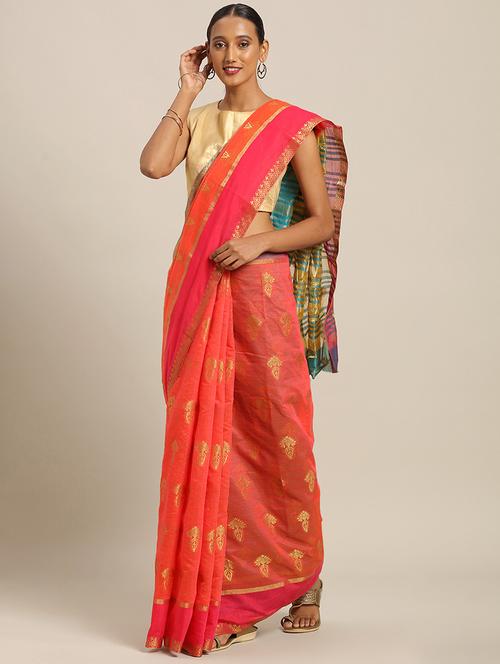 self design woven saree - 17207369 - Very Small Image - 1