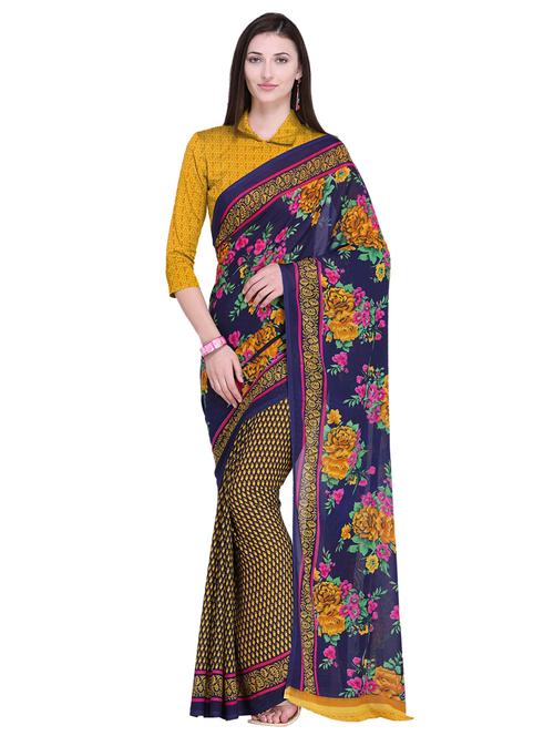 floral printed saree - 17207796 - Very Small Image - 1