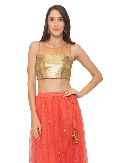 embellished solid blouse - 17208553 - Very Small Image - 1