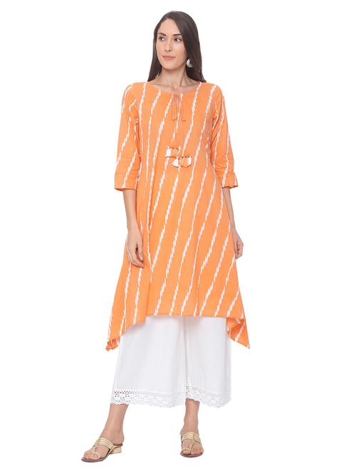 ikat print a-line kurta - 17208608 - Very Small Image - 1