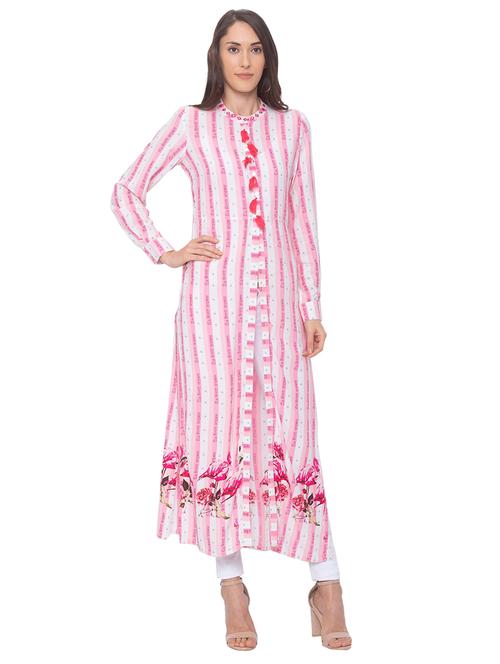 typography straight kurta - 17208609 - Very Small Image - 1