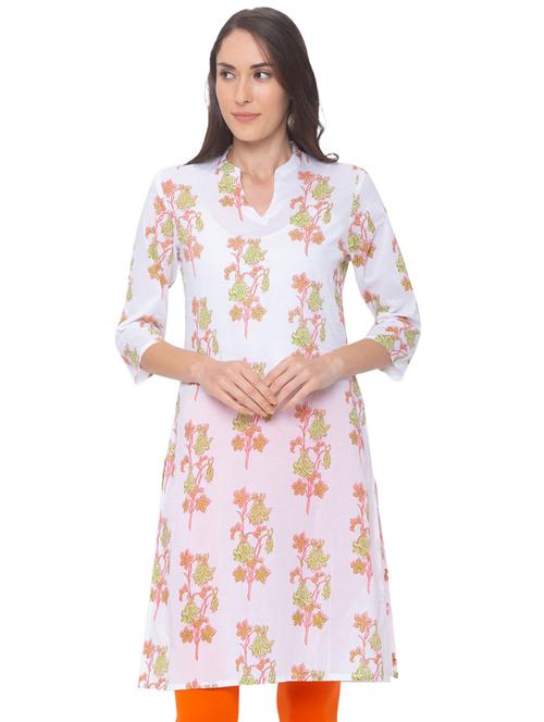 floral straight kurta - 17208619 - Very Small Image - 1