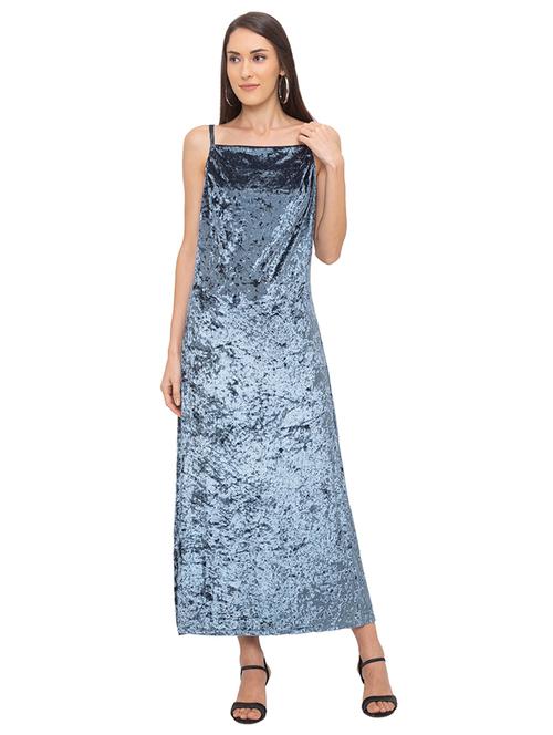 velvet maxi dress - 17208707 - Very Small Image - 1