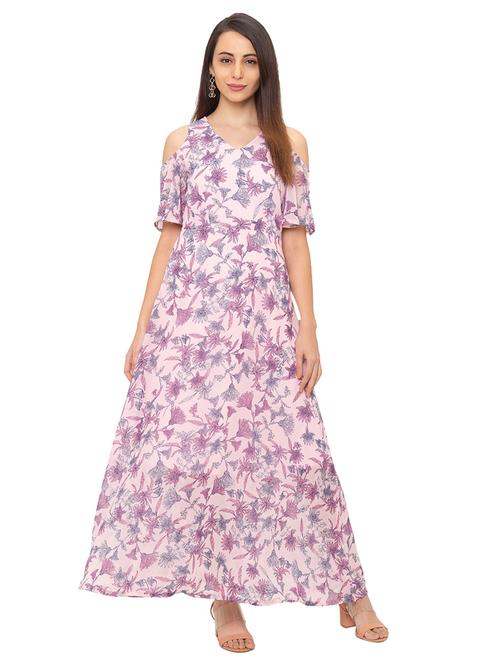 cold shoulder maxi dress - 17208723 - Very Small Image - 1