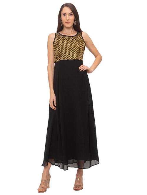 round neck maxi dress - 17208752 - Very Small Image - 1
