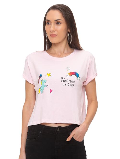 round neck printed tee - 17208780 - Very Small Image - 1