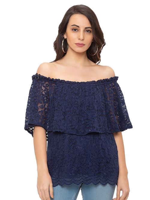 off shoulder crochet top - 17208800 - Very Small Image - 1