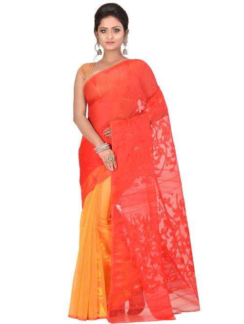 women's self design yellow colored saree - 17210449 - Very Small Image - 1