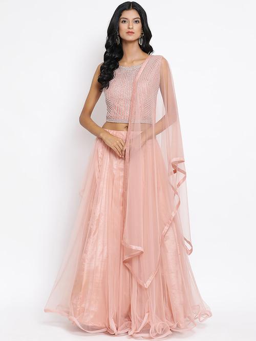 embellished flared lehenga - 17210577 - Very Small Image - 1