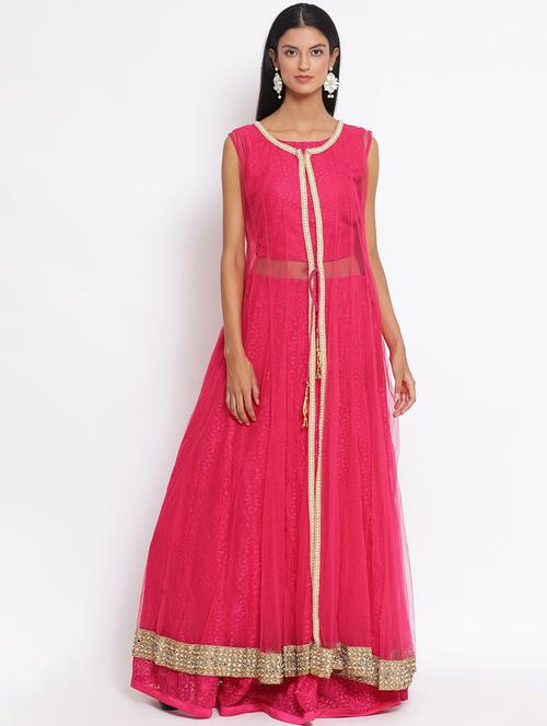 embellished a-line lehenga - 17211328 - Very Small Image - 1
