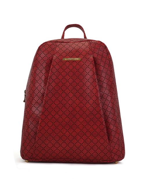 red leatherette (pu) regular backpack - 17212999 - Very Small Image - 1