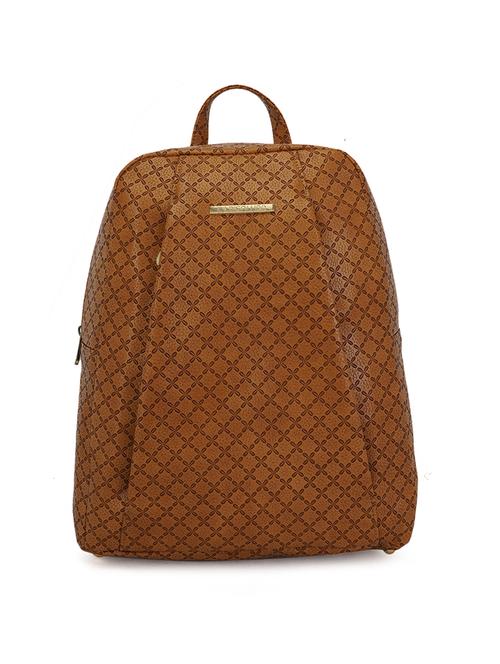 yellow leatherette (pu) regular backpack - 17213000 - Very Small Image - 1