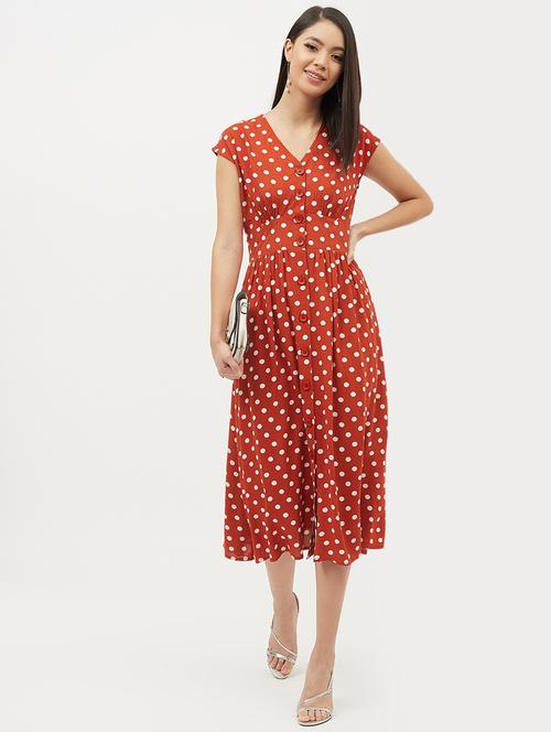 tie back polka dot dress - 17215519 - Very Small Image - 1