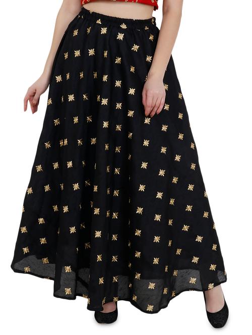 embroidered flared skirt - 17215681 - Very Small Image - 1