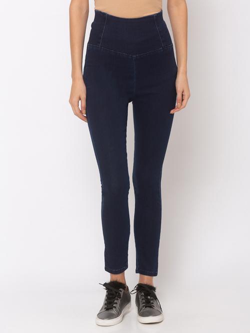 dark blue denim jeggings - 17215685 - Very Small Image - 1