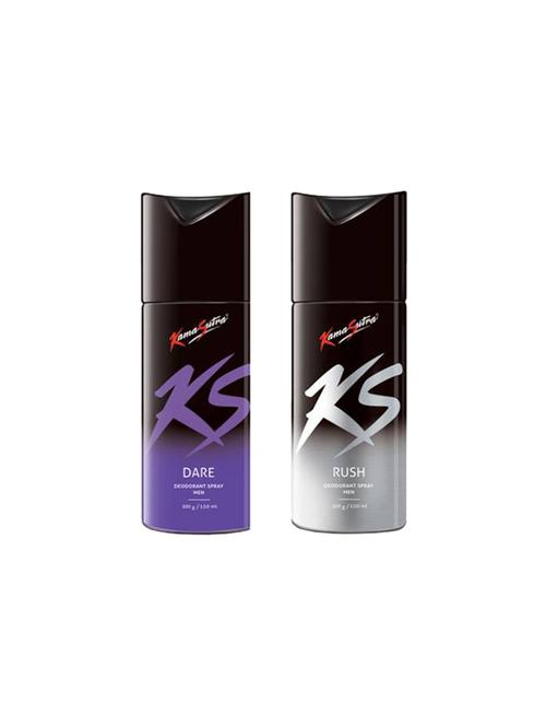 ks rush and dare deodorant (300 ml, pack of 2) - 17215950 - Very Small Image - 1